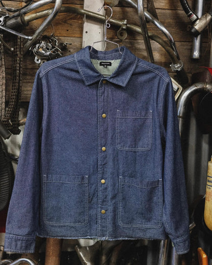 BRIXTON ASSEMBLY REVERSIBLE CHORE JACKET-INDIGO/PINE NEEDLE/WHITECAP　ブリクストン　アッセンブリー　リバーシブル　チョアジャケット　デニム