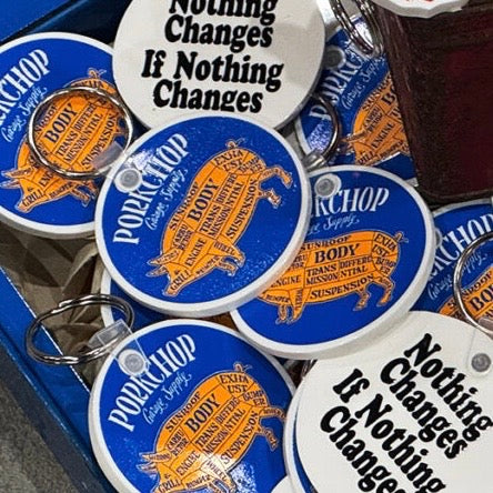 PORKCHOP GARAGE SUPPLY KEY TAG 2026 NOTHING CHANGES