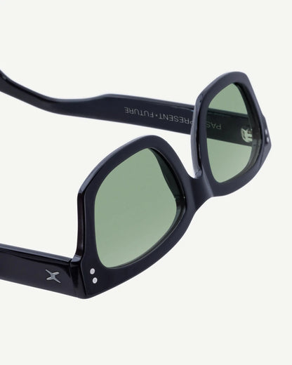 DECADE eyewear MILTON 60s GLOSS BLACK / GREEN
