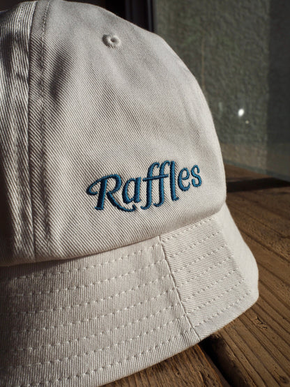 Raffles logo short brim ball hat