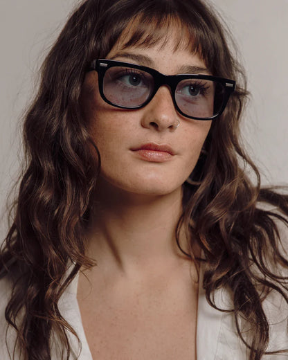 DECADE eyewear MELVIN 80s GLOSS BLACK / BLUE