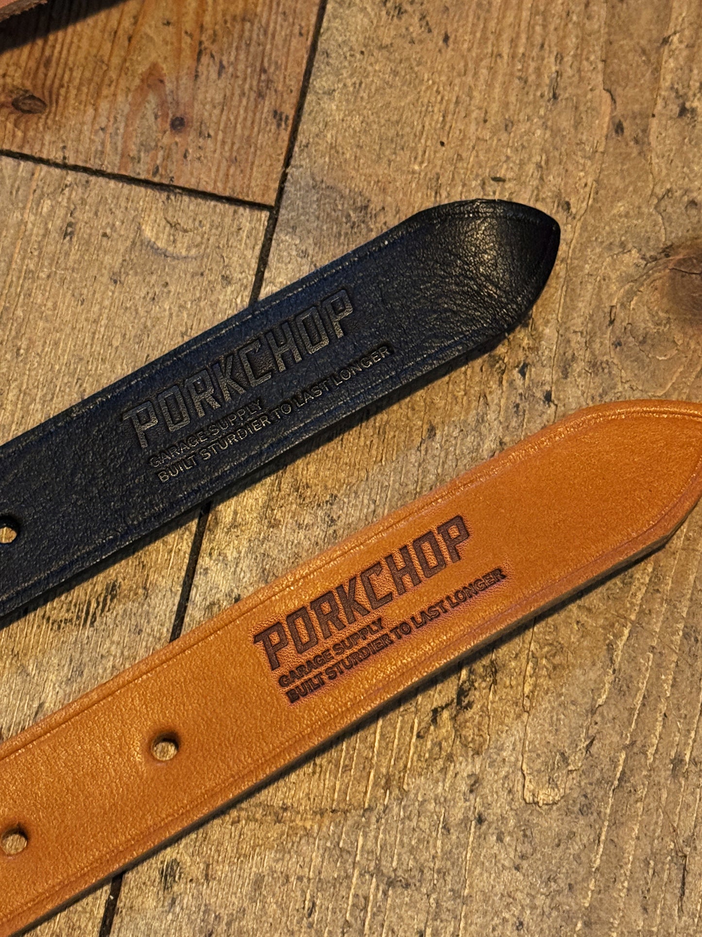 PORKCHOP GARAGE SUPPLY LEATER BELT ポークチョップガレージサプライ レザーベルト