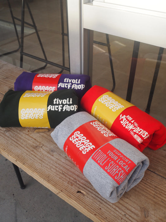 Psicom tivoLi surf shop 2026 GARAGE SALE SERIES Sweatshirt GRAY or GREEN / HOODED RED or PURPLE サイコム チボリサーフショップ ガレージセールシリーズ スウェット / フーディー パーカー