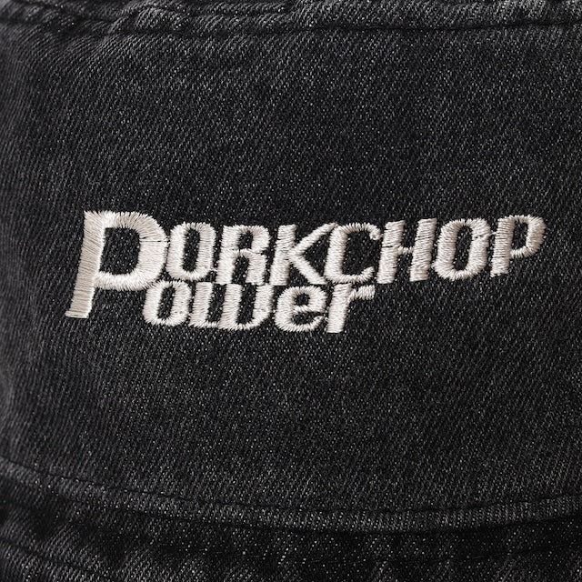 PORKCHOP GARAGE SUPPLY P POWER DENIM BUCKET HAT