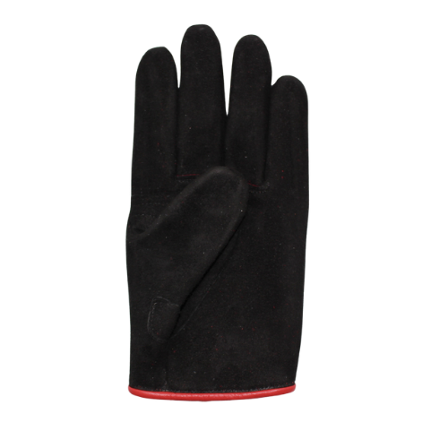 powwow the gauntlet TYPE-TERRY Roughout Leather Black/Red パウワウ ガントレッド グローブ テリー ラフアウトレザー ブラック/レッド
