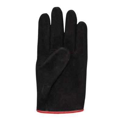 powwow the gauntlet TYPE-TERRY Roughout Leather Black/Red パウワウ ガントレッド グローブ テリー ラフアウトレザー ブラック/レッド