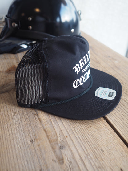 BRIXTON CHAINS NP HP TRUCKER HAT - BLACK ブリクストン チェーンズ トラッカー キャップ