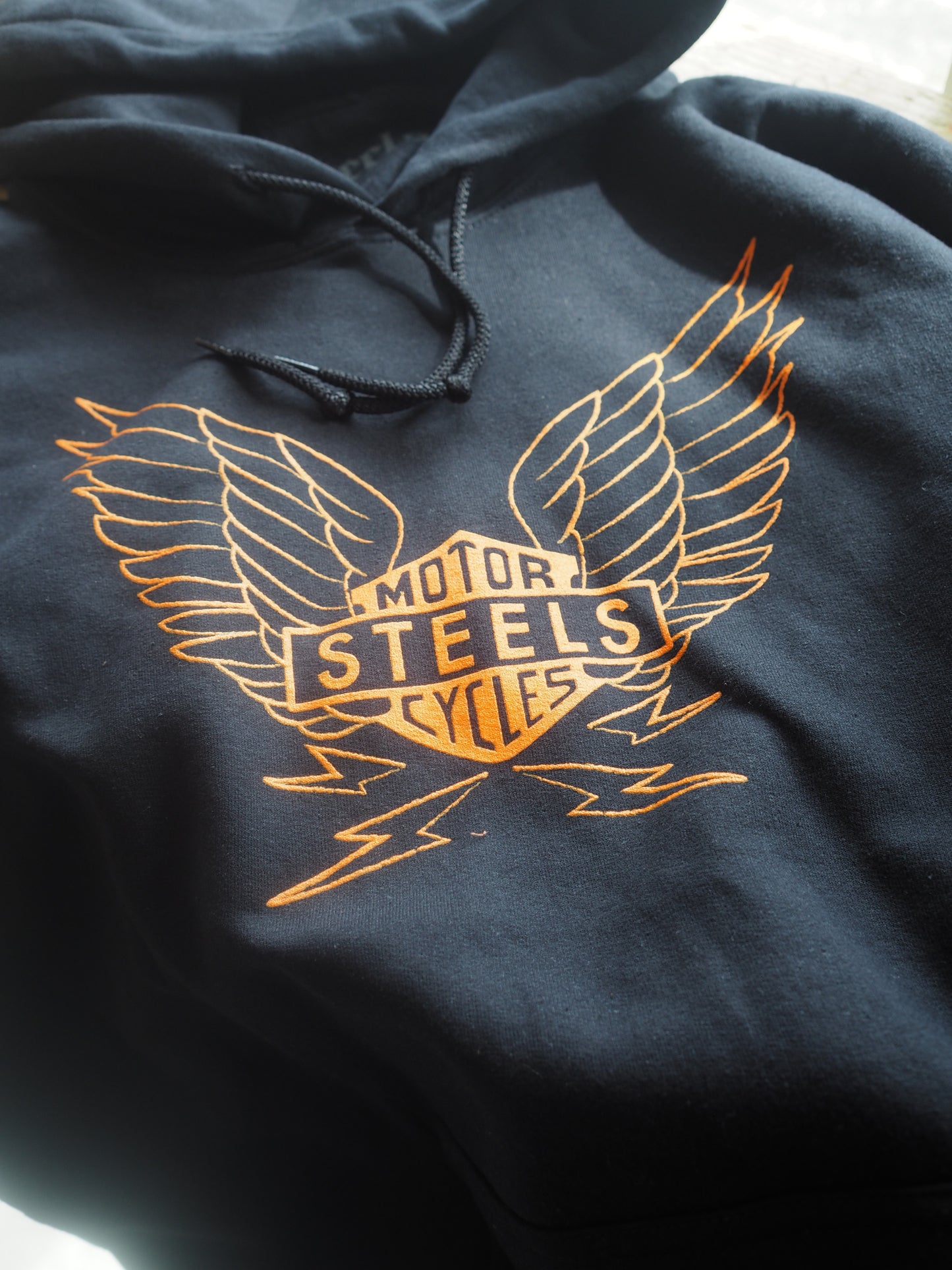 Steels Flying Bar & Shield logo hoodie スティールズ パーカー