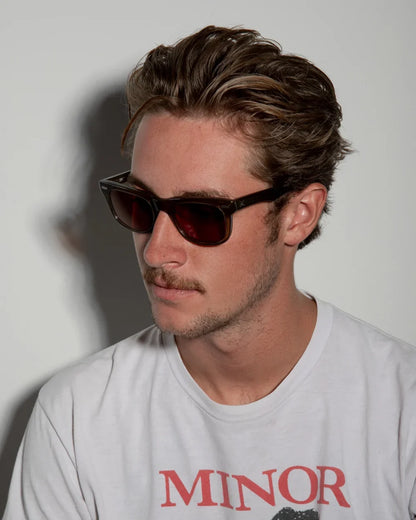DECADE eyewear MELVIN 80s CRYSTAL OLIVE / BROWN