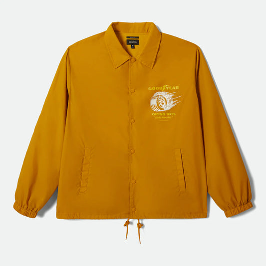 BRIXTON GOODYEAR SLICK WIND BREAKER NUGGET GOLD ブリクストン グッドイヤー コーチジャケット