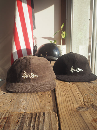 Psicom tivoLi surf shop 2026 CORDUROY LAME CAP PSICOM Black / Brown    サイコム　チボリサーフショップ　コーデュロイキャップ　ブラック/ブラウン