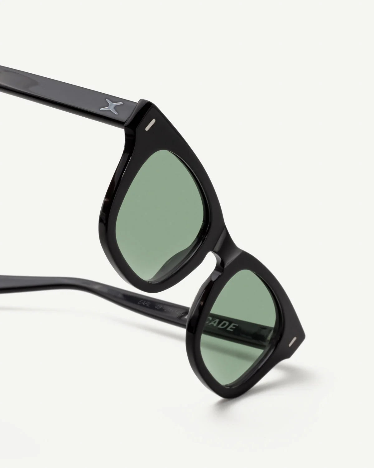 DECADE eyewear EARL 50s GLOSS BLACK / GREEN