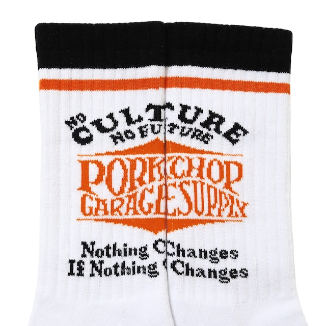 PORKCHOP GARAGE SUPPLY WAVE LOGO SOX ポークチョップガレージサプライ ウェーブロゴ ソックス