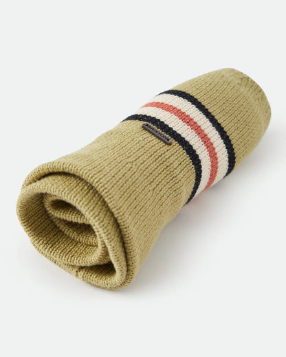 BRIXTON REDDING KNIT PACKABLE HAT - GREEN MULTI STRIPE
