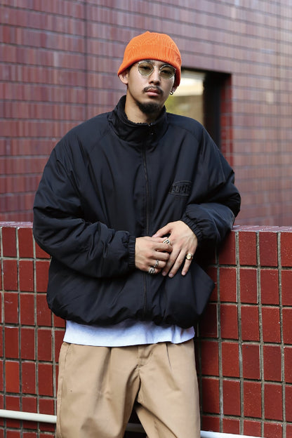 CUTRATE LOGO EMBROIDERY REVERSIBLE BOA JACKET　カットレイト　ロゴリバーシブルボアジャケット