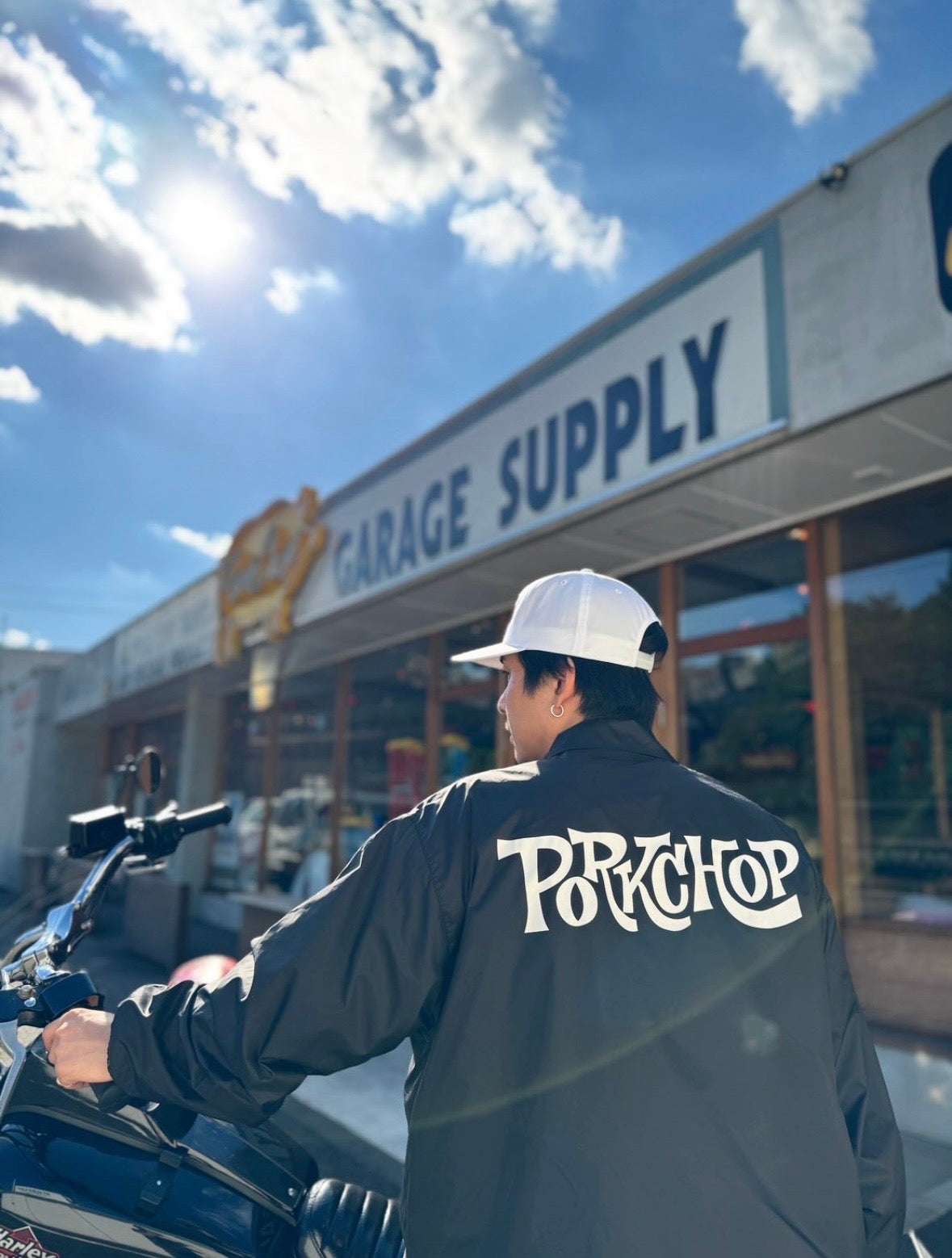 PORKCHOP GARAGE SUPPLY SC LOGO COACH JACKET