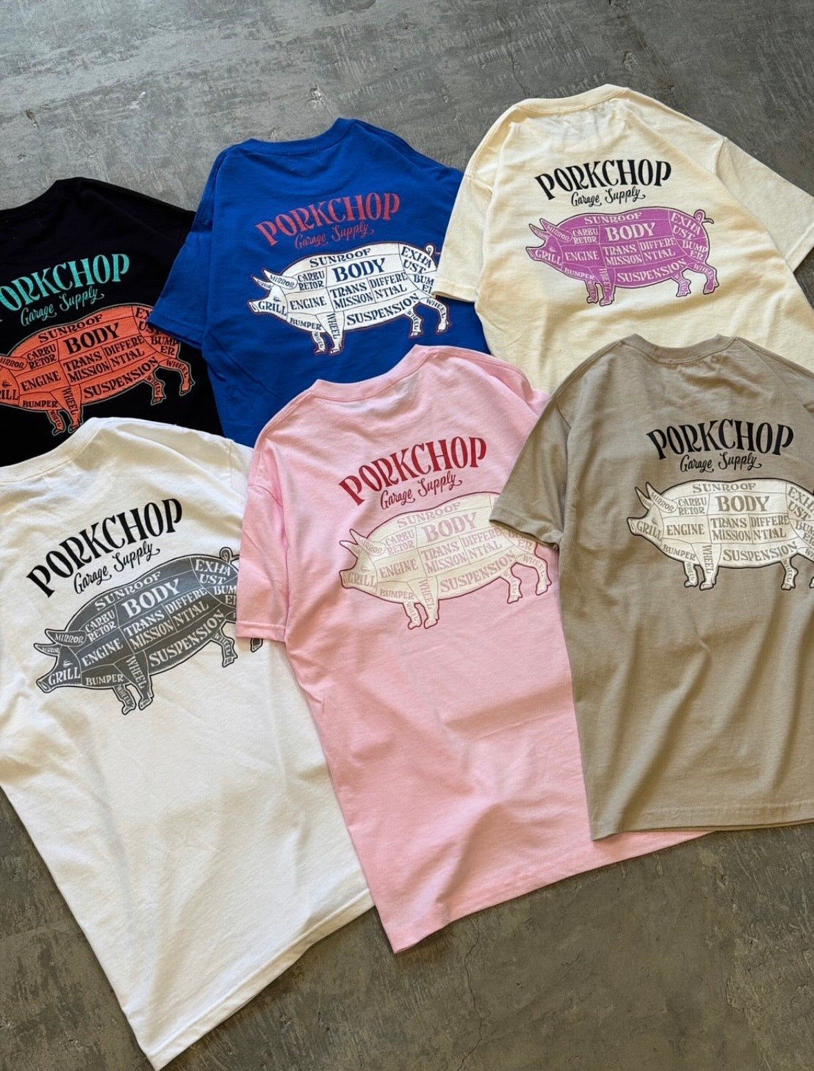PORKCHOP GARAGE SUPPLY PORK BACK TEE