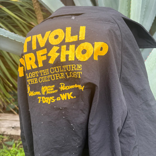Psicom tivoLi surf shop 2026 RAINY COACH JACKET print mustard