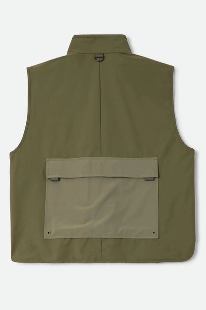 BRIXTON JOURNEY UTILITY VEST Dark Olive / Olive Surplus