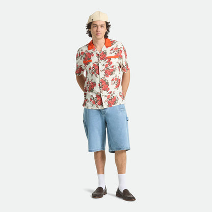 BRIXTON LAFAYETTE S/S WVN ROSE BUD ブリクストン ラファイエット ショートスリーブシャツ