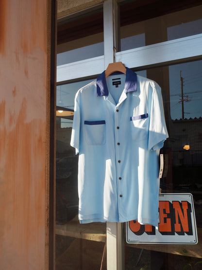 BRIXTON LAFAYETTE S/S WVN BLUE AURA ブリクストン ラファイエット ショートスリーブシャツ