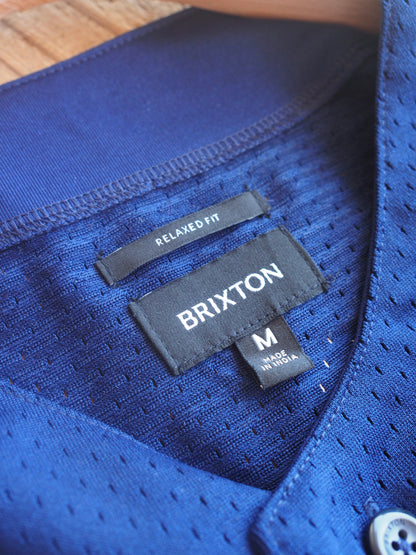 BRIXTON THE BRIXTON MESH BASEBALL JERSEY - WASHED NAVY ブリクストン メッシュベースボールジャージ