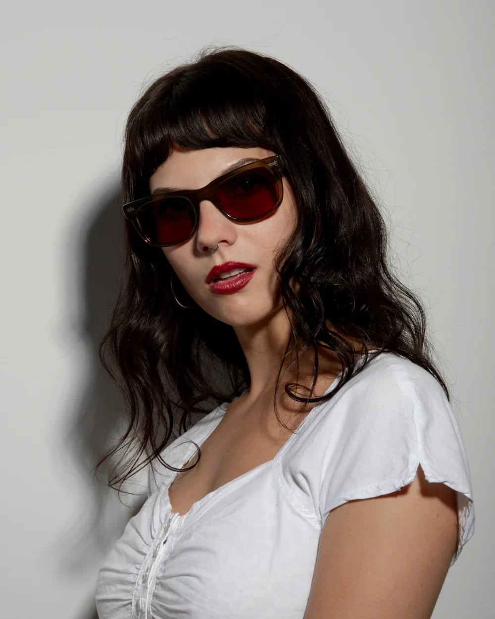 DECADE eyewear MELVIN 80s CRYSTAL OLIVE / BROWN