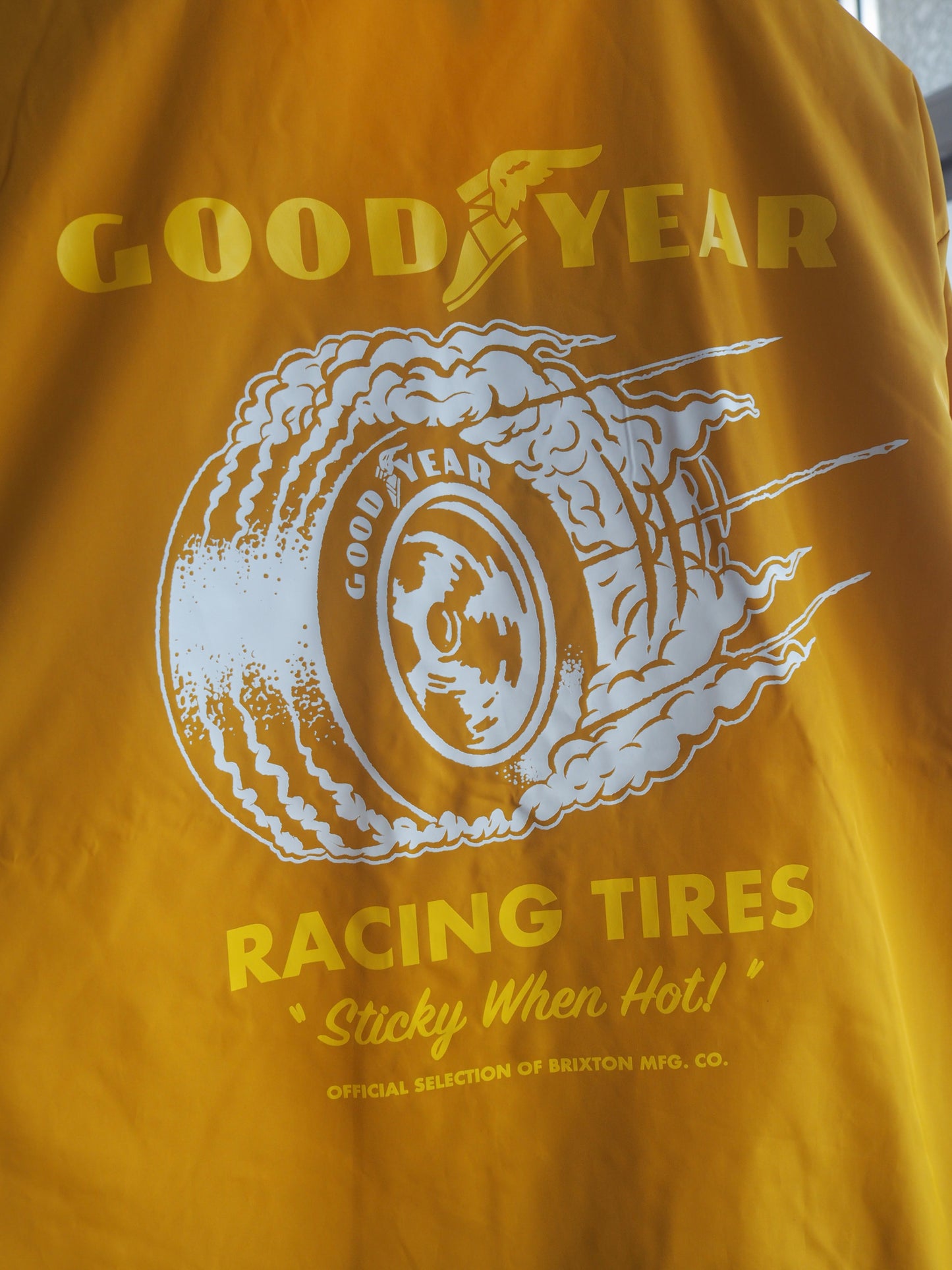 BRIXTON GOODYEAR SLICK WIND BREAKER NUGGET GOLD ブリクストン グッドイヤー コーチジャケット