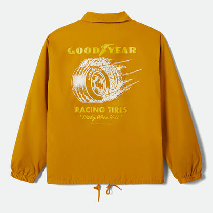 BRIXTON GOODYEAR SLICK WIND BREAKER NUGGET GOLD ブリクストン グッドイヤー コーチジャケット