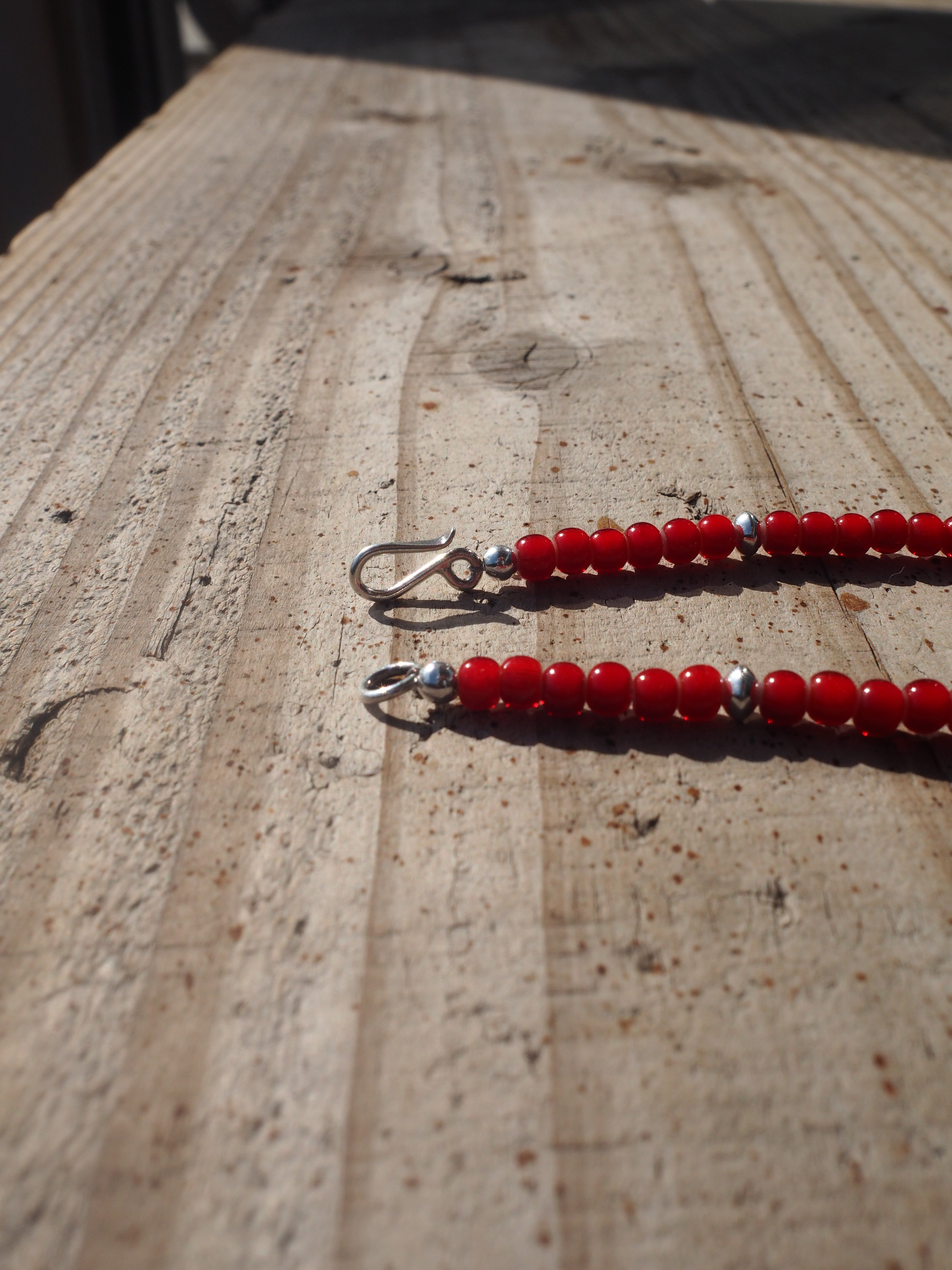 STAMP WORKS Glass Beads Bracelet SILVER925 スタンプワークス ガラス
