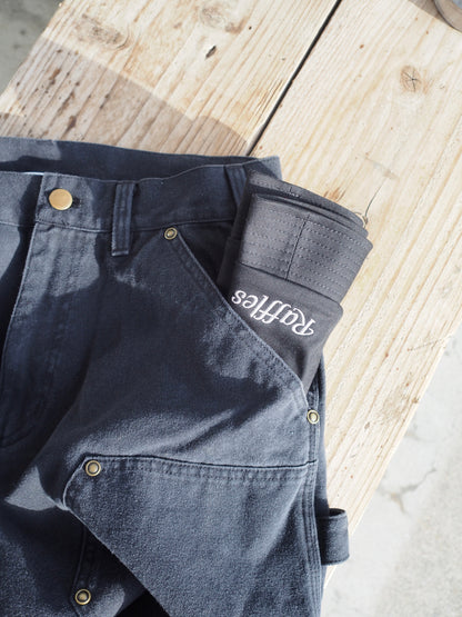 Raffles logo short brim ball hat