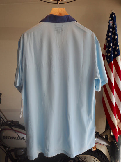 BRIXTON LAFAYETTE S/S WVN BLUE AURA ブリクストン ラファイエット ショートスリーブシャツ