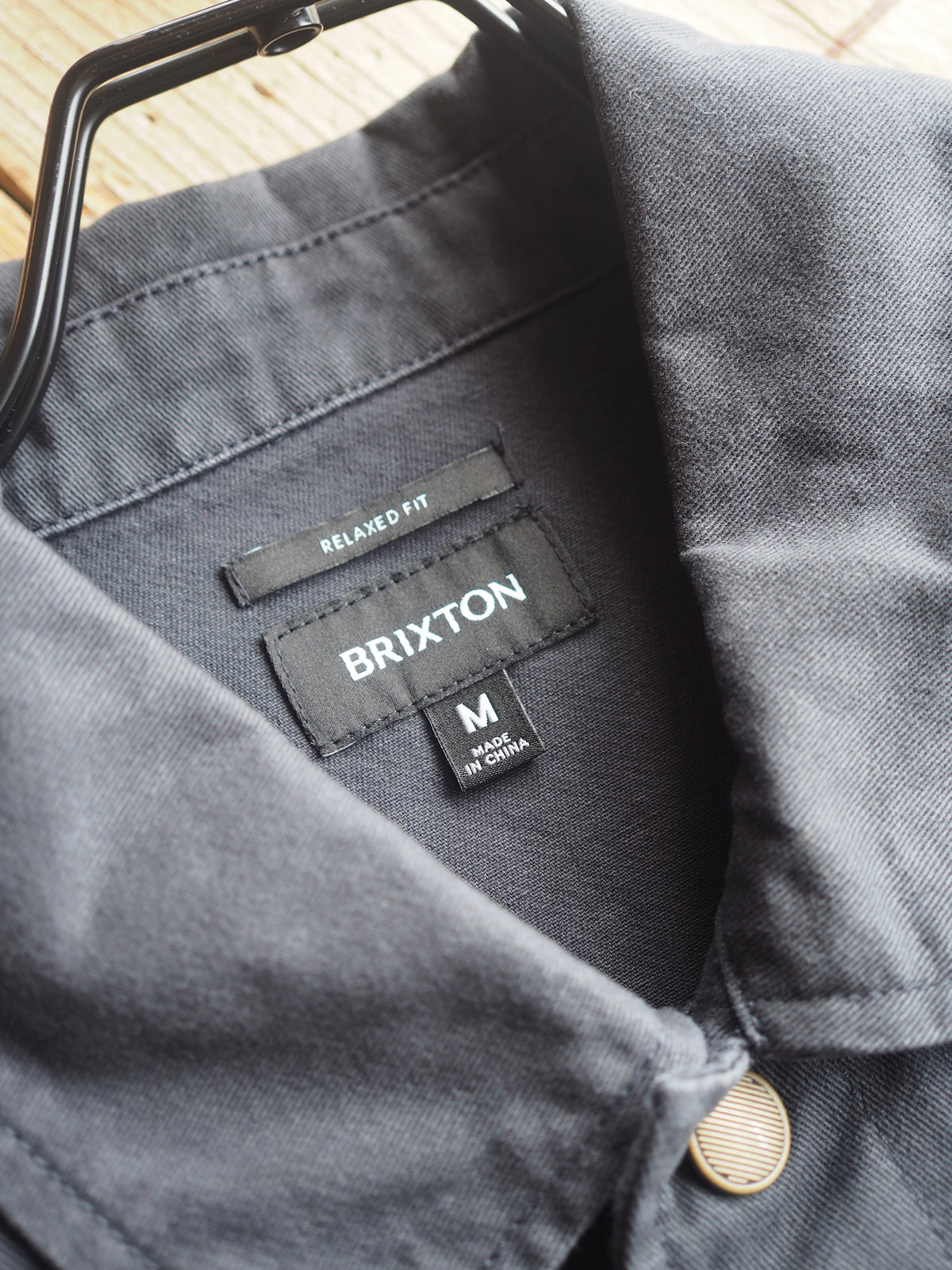BRIXTON PAINTERS JACKET - WASHED BLACK