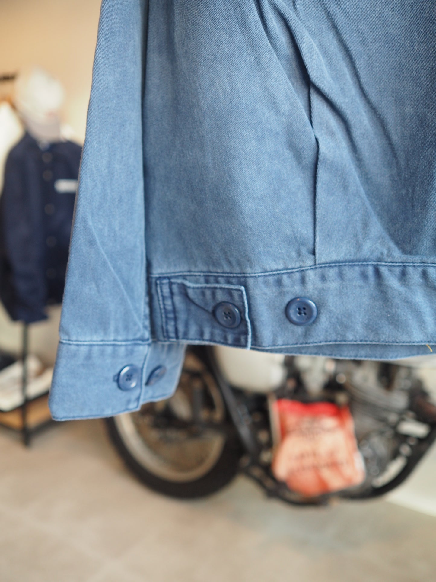 BRIXTON GOODYEAR TRADEMARK LIGHTWEIGHT GARAGE JACKET WASHED NAVY ブリクストン グッドイヤー トレードマークガレージジャケット