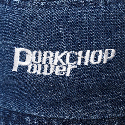 PORKCHOP GARAGE SUPPLY P POWER DENIM BUCKET HAT