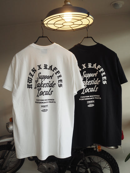 HWZN × Raffles double name short sleeve pocket tee　ハウゼンｘラッフルズ　ダブルネームTシャツ