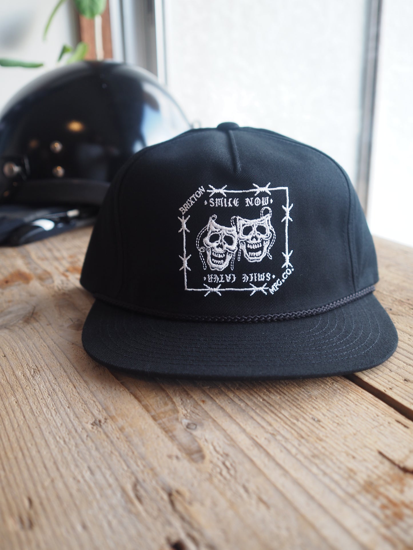 BRIXTON SMILE ALWAYS HP SNPK - BLACK ブリクストン スマイルオールウェイズ スナップバックキャップ
