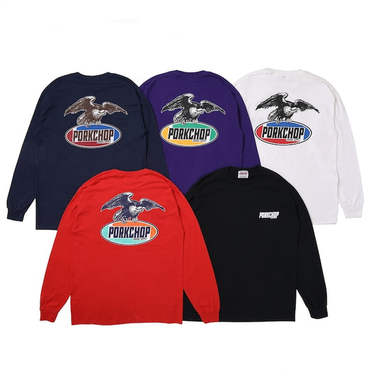 PORKCHOP GARAGE SUPPLY EAGLE LOGO L/S TEE