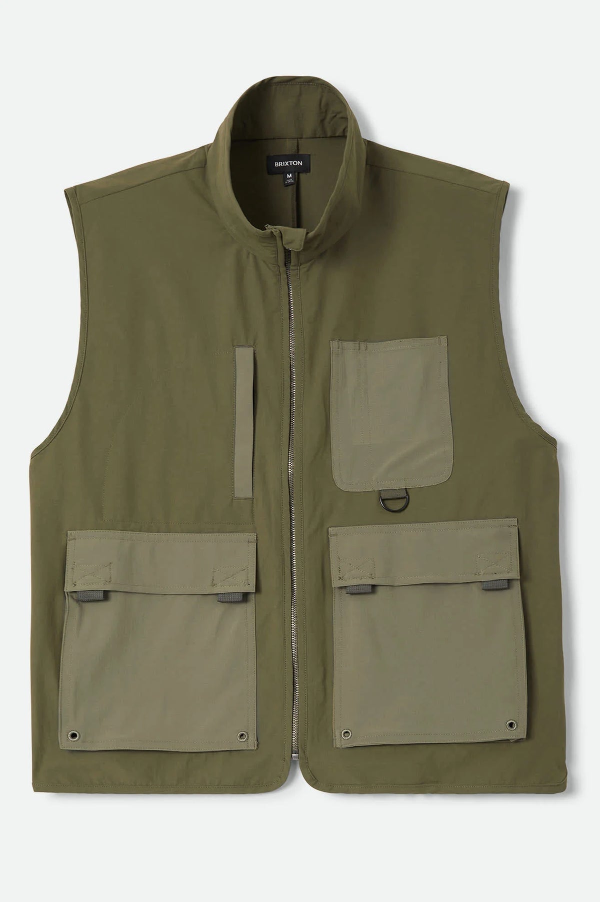 BRIXTON JOURNEY UTILITY VEST Dark Olive / Olive Surplus