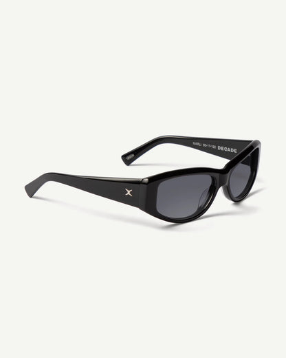 DECADE eyewear MARLI 90s GLOSS BLACK / GREY
