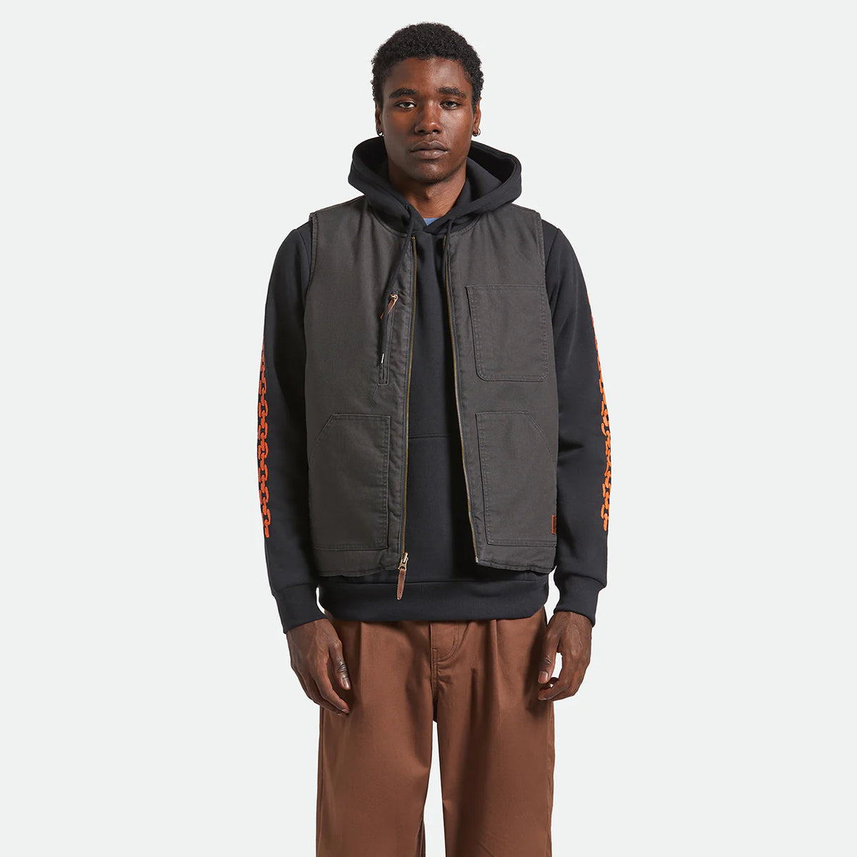 BRIXTON BUILDERS ABRAHAM REV VEST - BARK CAMO ブリクストン BRIXTON BUILDERS ABRAHAM REV VEST - BARK CAMO ブリクストン