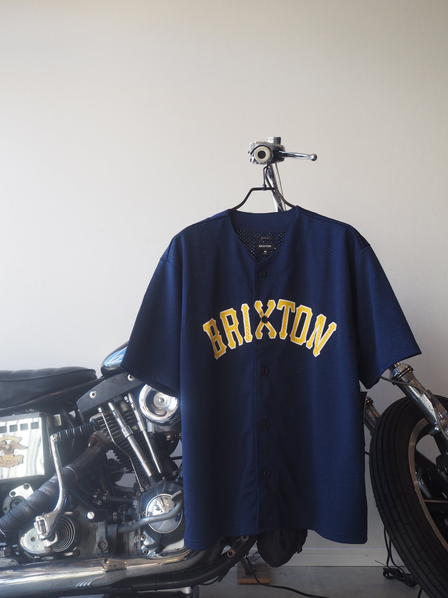 BRIXTON THE BRIXTON MESH BASEBALL JERSEY - WASHED NAVY ブリクストン メッシュベースボールジャージ