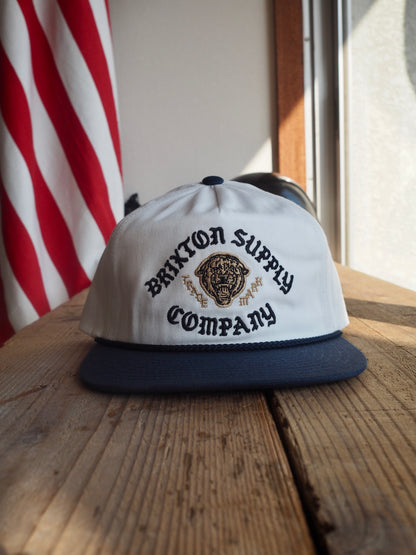 BRIXTON MORADO MP SNAPBACK MIDNIGHT BLUE/WHITE ブリクストン モラード スナップバックキャップ