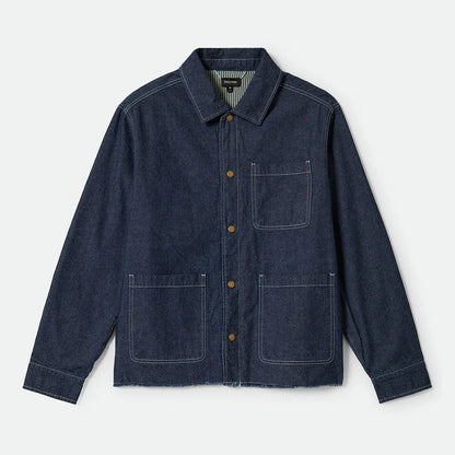 BRIXTON ASSEMBLY REVERSIBLE CHORE JACKET-INDIGO/PINE NEEDLE/WHITECAP　ブリクストン　アッセンブリー　リバーシブル　チョアジャケット　デニム