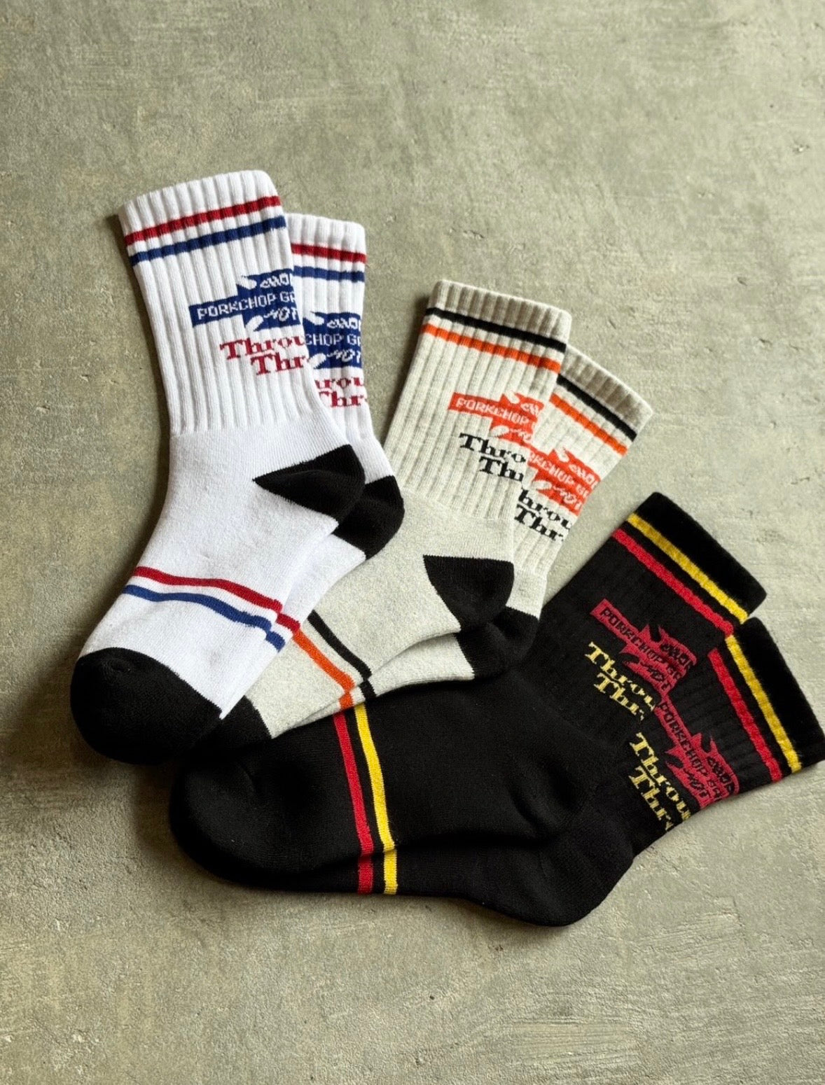 PORKCHOP GARAGE SUPPLY BAR&SHIELD SOX ポークチョップガレージサプライ バー&シールド ソックス