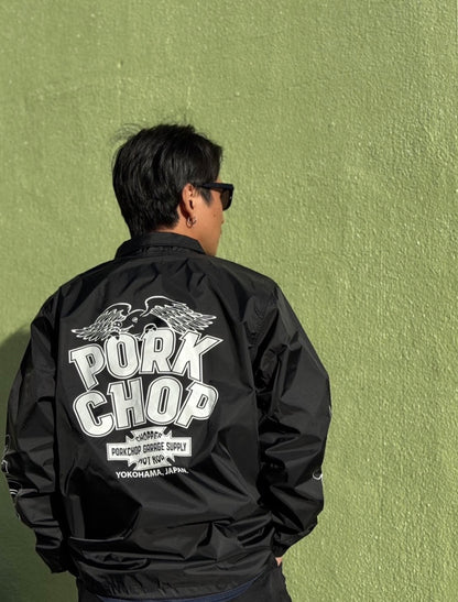PORKCHOP GARAGE SUPPLY WP BIG LOGO COACH JKT ポークチョップガレージサプライ コーチジャケット