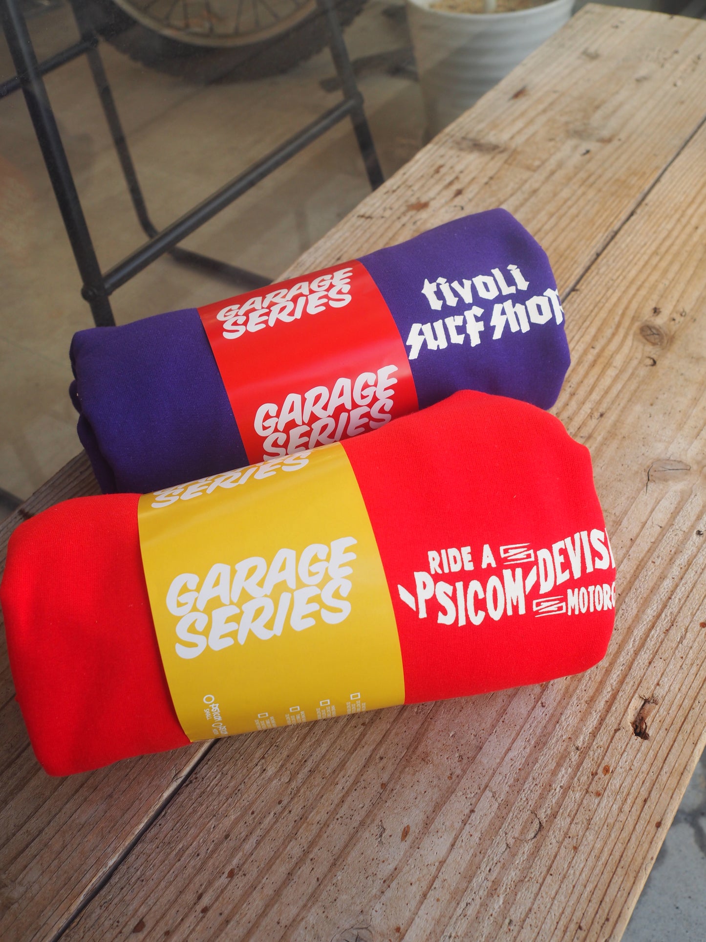 Psicom tivoLi surf shop 2026 GARAGE SALE SERIES Sweatshirt GRAY or GREEN / HOODED RED or PURPLE サイコム チボリサーフショップ ガレージセールシリーズ スウェット / フーディー パーカー
