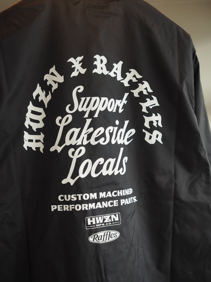 HWZN × Raffles double name coach jacket　ハウゼンｘラッフルズ　コーチジャケット