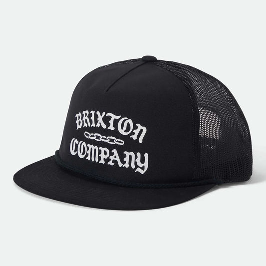 BRIXTON CHAINS NP HP TRUCKER HAT - BLACK ブリクストン チェーンズ トラッカー キャップ