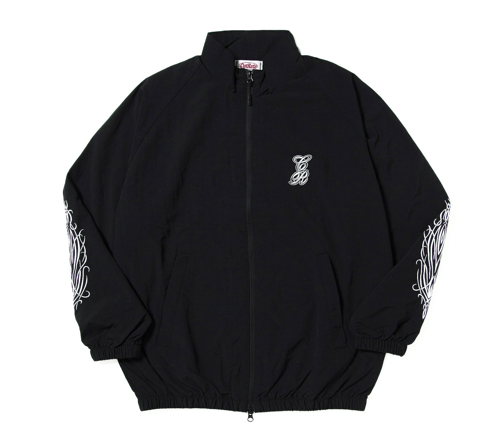 CUT RATE PINSTRIPE NYLON TRACK JACKET カットレイト ピンストライプ